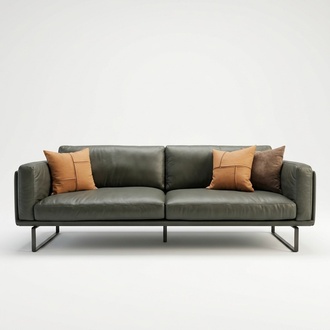 Italienische Designer MÃ¶bel Hochwertige Dreisitzer Couch Polster Leder