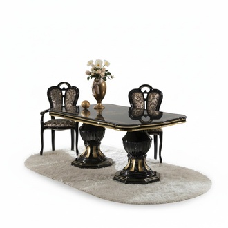 Italienische Designer MÃ¶bel Tisch Sessel Ess Zimmer Klassische MÃ¶bel