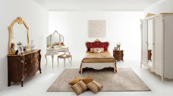 Italienische MÃ¶bel Design Luxus Bett Swarovski Kristallsteine Stil Barock