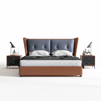 Italienische Schlafzimmer Betten Stil MÃ¶bel designer Bett + 2 Nachttische