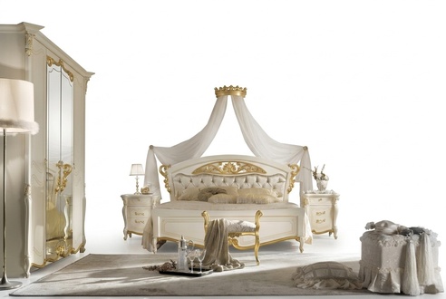 Italienische Schlafzimmer MÃ¶bel Luxus Designer Bett Doppel Betten Gold