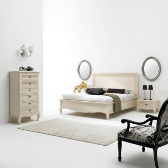 Italienisches Schlafzimmer MÃ¶bel Bett Nachttisch Massive Holz Betten Set 4tlg.