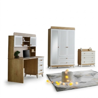 Jugendzimmer Schlafzimmer Modernes Kinder Zimmer Schrank Tisch Kommode 3tlg