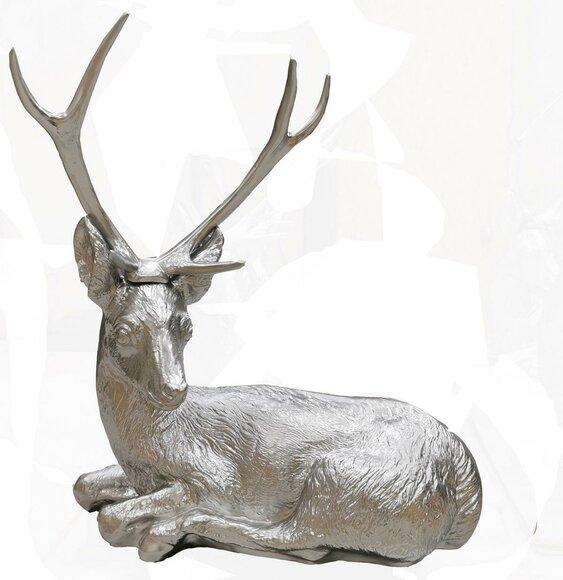 Designer Abstrakte Figur Moderne Figuren Dekoration Silber Hirsch Garten