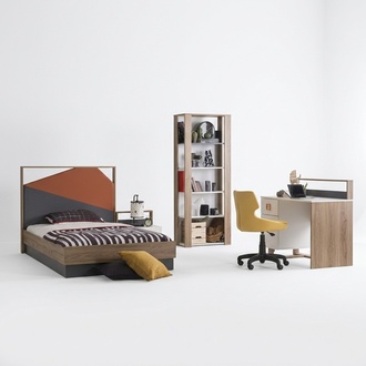 KindermÃ¶bel Garnitur Kinderbett Kinderzimmer Bett Holz Grau Set 4tlg