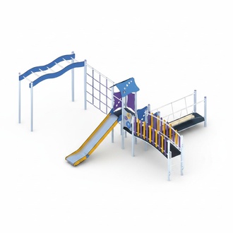 Kinderspielplatz SpielgelÃ¤nde Spielpark Hochwertigkeit Rutschbahn Aktivplatz
