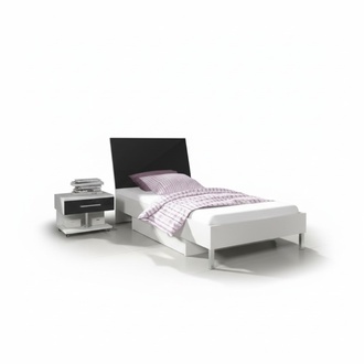 Kinderzimmer 2-tlg Set Hochbett Kleiderschrank Hochglanz Jugendzimmer MÃ¶bel Neu