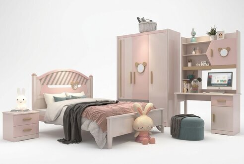Kinderzimmer Jugendzimmer Schlafzimmer MÃ¶bel Komplett Set Nachttisch Neu 4tlg