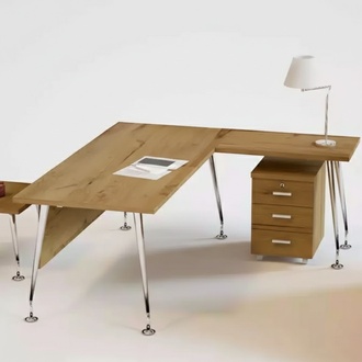 Klassische BÃ¼romÃ¶bel Designer Eckschreibtisch Arbeitstisch Holz MÃ¶bel