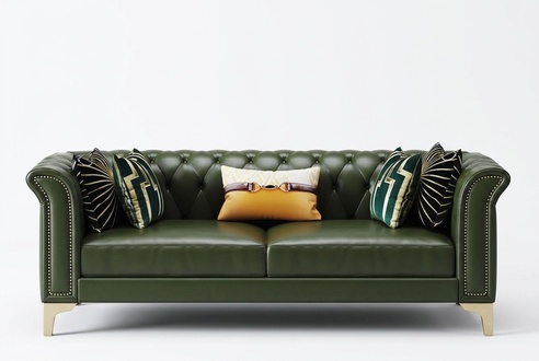 Klassische Dreisitzer Couch MÃ¶bel Polster Sofa 3 Sitzer Leder Couchen
