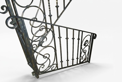 Klassische GelÃ¤nder Handgefertigte Balkon Treppen Schmiedezaun Zaun 1lfm #177