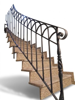 Klassische GelÃ¤nder Handgefertigte Balkon Treppen Schmiedezaun Zaun 1lfm #359