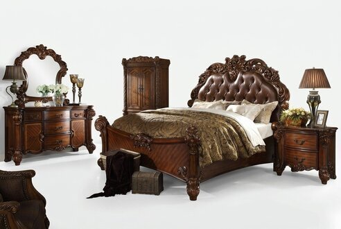 Klassische Schlafzimmer Kommoden 2tlg. Set Barock Rokoko Kommode