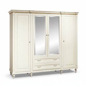 Klassische SchrÃ¤nke Schrank Schrankwand 4 TÃ¼ren Holz MÃ¶bel Schlafzimmer