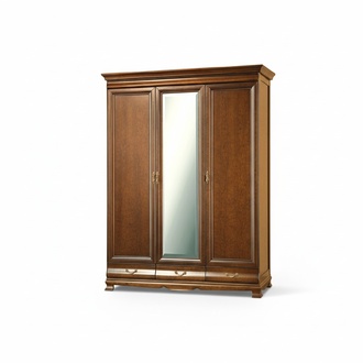 Klassische SchrÃ¤nke Schrank Schrankwand Kleiderschrank Holzschrank - Model N-3D