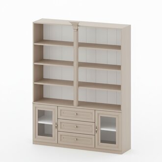 Klassische SchrÃ¤nke Schrank Schrankwand Vitrine Vitrinenschrank Holz