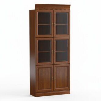 Klassische SchrÃ¤nke Schrank Vitrine Vitrinenschrank Glas Schrankwand Model BA-1