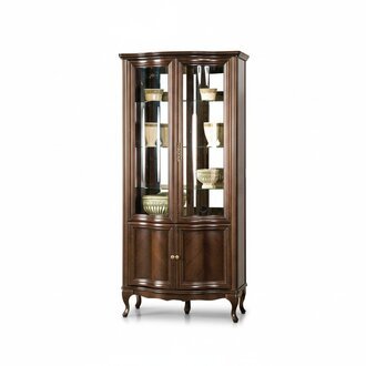Klassische Vitrine Schrank Italienische MÃ¶bel Vitrinenschrank Vitrinen Neu W-W2L