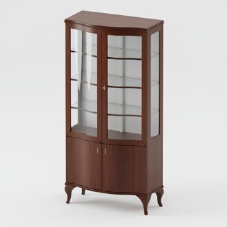 Klassische Vitrine Schrank SchrÃ¤nk Vitrinen Holz Wohnzimmer Anrichten