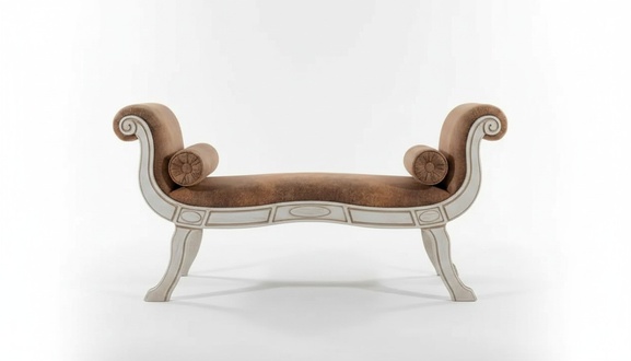 Klassische Wohnzimmer Sitzbank Designer Polsterbank Barock Stil Neu