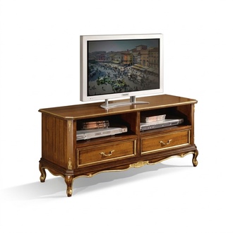 Klassischer Brauner TV-StÃ¤nder Hochwertiges Sideboard Wohnzimmer MÃ¶bel