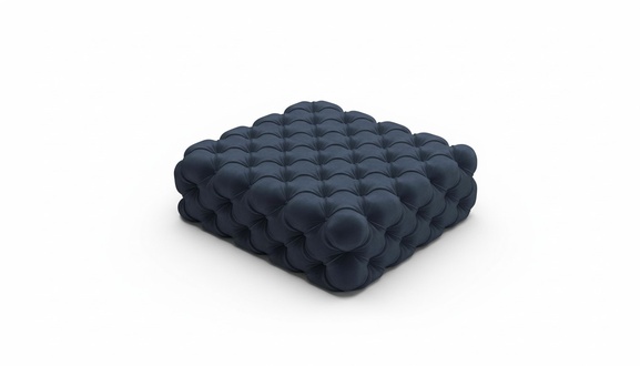 Klassischer Chesterfield Design Luxus Hocker Textil FuÃhocker Ottomane
