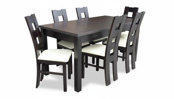 Klassischer Esstisch Tisch Holz Esszimmer Garnitur 6x StÃ¼hle Set 7 tlg.