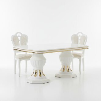 Klassischer Esszimmer Tisch Holz Tische Hochglanz Italienische Esszimmer