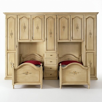 Klassischer Kleiderschrank mit Betten Hotel Einrichtung Bett Schrank Set MÃ¶bel