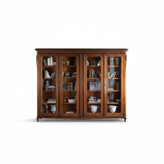 Klassischer Luxus BÃ¼cherschrank Massivholz MÃ¶bel Regalschrank Schrank