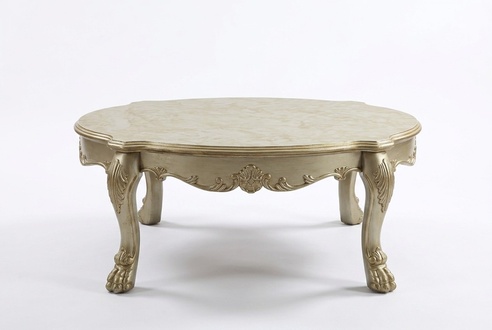 Klassischer Tisch Couchtisch Beistelltisch Sofa Design Wohnzimmer Barock