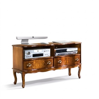 Klassisches Lowboard TV-StÃ¤nder RTV Schrank Schubladen Holz Design Neu