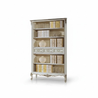 Klassisches WeiÃ Luxus BÃ¼cherregal Schubladen Massivholz MÃ¶bel Neu
