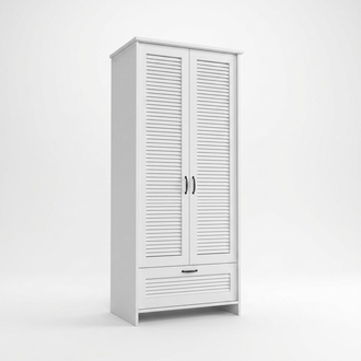 Kleiderschrank aus Stoff Garderobenschrank Schublade Kleiderstange WeiÃ