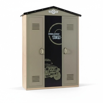 Kleiderschrank Holzschrank Luxus Schrank MÃ¶bel Holz 3 tÃ¼rig 0Design GrÃ¼n