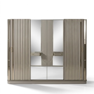 Kleiderschrank Holzschrank Schrank Schlafzimmer Luxus SchrÃ¤nke Braun