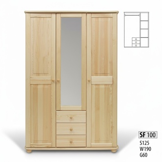 Kleiderschrank Kiefer Schrank Vollholz Schlafzimmerschrank SchrÃ¤nke Landhaus Neu