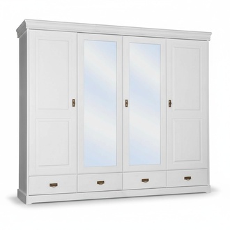Kleiderschrank Landhaus Stil Regal Schrank Kleider SchrÃ¤nke Holz MÃ¶bel Weiss