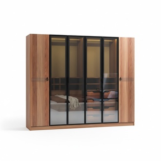 Kleiderschrank Luxus Schrank MÃ¶bel Schlafzimmer SchrÃ¤nke Glas TÃ¼ren