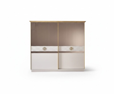 Kleiderschrank mit SchiebetÃ¼ren luxuriÃ¶ser moderner SchrÃ¤nke 260cm Schrank