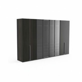 Kleiderschrank Schlafzimmer Luxus SchrÃ¤nke 8-tÃ¼rlger Schwarz Schrank