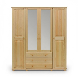 Kleiderschrank SchrÃ¤nke Schrank Schrankwand 4 TÃ¼ren Holz MÃ¶bel Schlafzimmer Neu