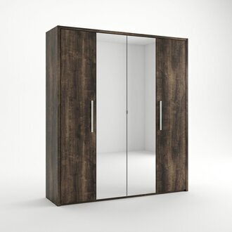 Kleiderschrank Schrank Design MÃ¶bel Holz Luxus Spiegel Schlafzimmer SchrÃ¤nke Neu