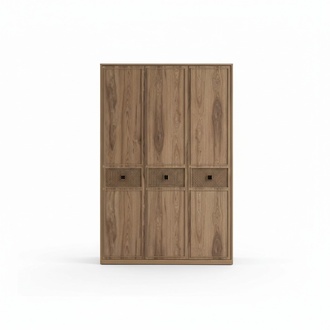 Kleiderschrank Schrank Holzschrank Schlafzimmer MÃ¶bel Holz Braun Neu