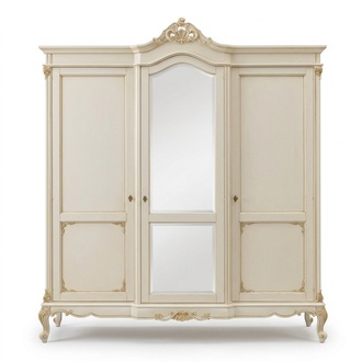 Kleiderschrank Schrank Schlafzimmer Garderobe Massivholz Barock Italienische MÃ¶bel neu