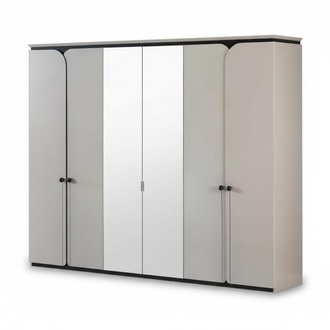 Kleiderschrank Spiegelschrank 6 tÃ¼riger Schrank SchrÃ¤nke Schlafzimmer MÃ¶bel