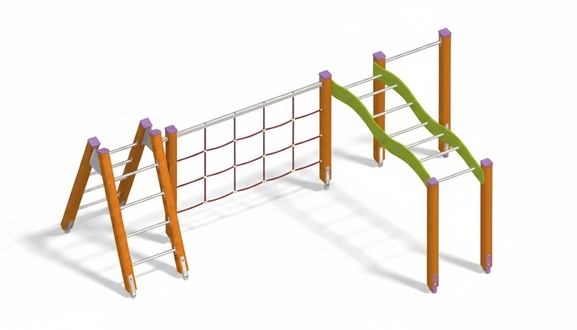 Kletterkombination Spielplatz Seilweg ÃbungsbrÃ¼cke FreizeitbrÃ¼cke Abenteuerplatz