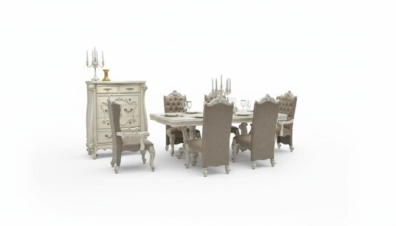 KÃ¶niglicher Esstisch Tisch Holz Klassische Tische Barock Rokoko Esszimmer