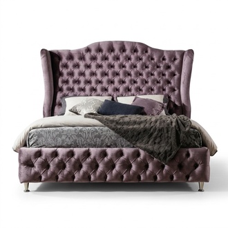 KÃ¶nigliches Chesterfield Bett Doppel Betten Schlafzimmer MÃ¶bel 180x200cm