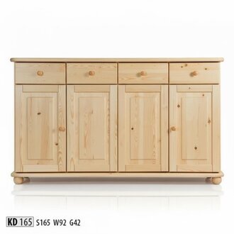 Kommode 165cm Sideboard Schrank Anrichte holz Schrank MÃ¶bel Kommoden Massivholz
